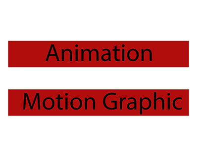 Some Animation and Motion Graphic