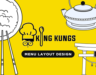 King Kungs - Japanese Menu Layout Design