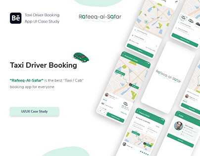Taxi Car Booking App Mobile UI/UX | Case Study