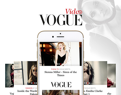 Vogue Video - Mobile Design Concept.