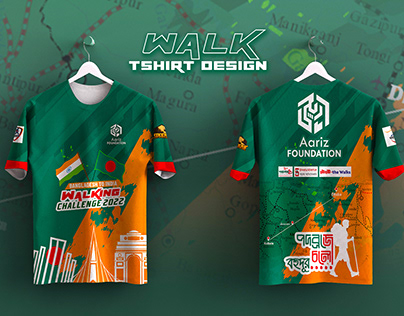 T-Shirt Design For Ban vs India Walking Challenge