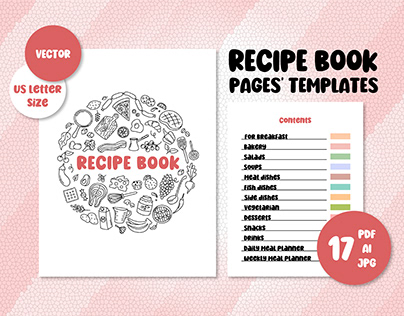 Project thumbnail - Recipe Book Templates | Printable Cooking Planner