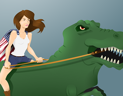 Riding a Trex