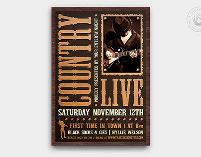 Country Music Flyer Template V5