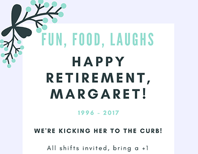 Retirement Party Invitation Designs