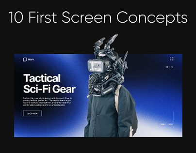 10 First Screen Concepts | UI&UX | WEB