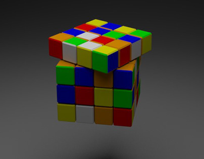 3D Rubiks Cube Designing in Auto Desk Maya