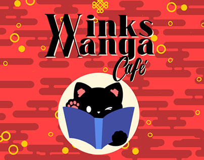 WINKS MANGA Café Branding Design