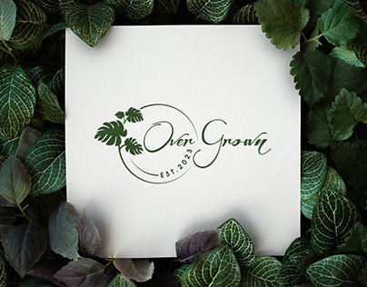 OverGrown | Houseplant Shop Logo Design Concept