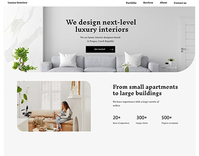 Project thumbnail - Interior Design Website