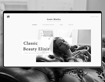 Ui design | Louis Marley fragrance Website