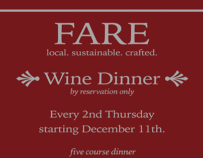 Wine Dinner Poster