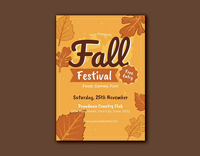 Free Fall Festival Poster