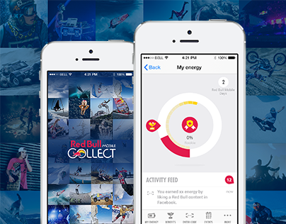 Red Bull MOBILE Collect - iOS and Android Application