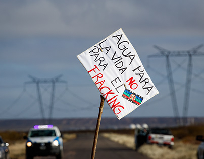 Comunidades mapuce protestan contra el fracking