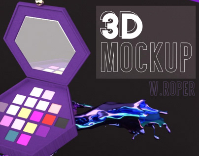 BloodLust  3D Mockup Makeup Pallet Design and Video