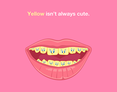 Crest Print Campaign - Yellow Isn't Always Cute