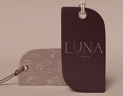 Branding for LUNA LINGERIE + logo/packaging design