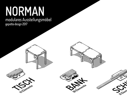NORMAN - Modulares Ausstellungsmöbel