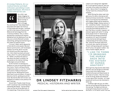 Dr.Lindsey Fitzharris - In the style of Stylist 2014