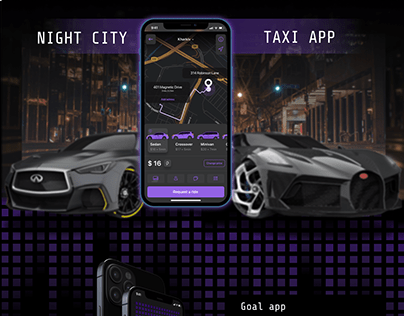 Taxi app - Night city