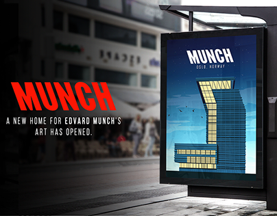MUNCH - the new Munch Museum Minimalist Poster.