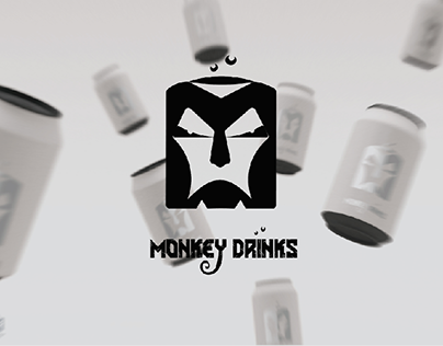 Monkey drinks