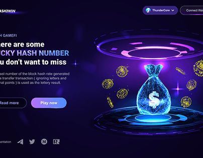 Crypto Hash Game Design Concept by Website