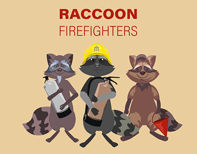 Raccoon Firefighters (animated cartoon)