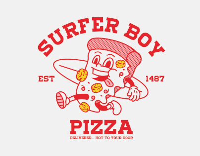 SURFER BOY PIZZA - rebrand