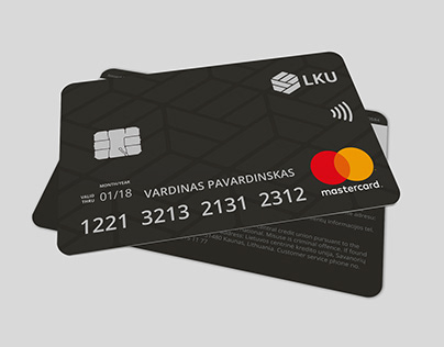 „LKU MASTERCARD“ banko kortelės dizainas