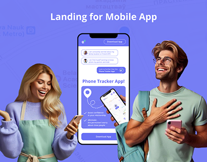 Landing Page for Mobile App