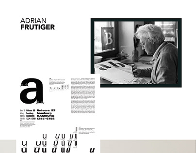 Adrian Frutiger Poster Design