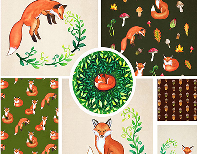 Autumn Foxes Collection