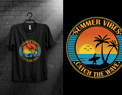 Beautiful Summer Vibes T-shirt Design