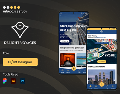 Delight Voyages - UI/UX Casestudy (Cruise Ship)