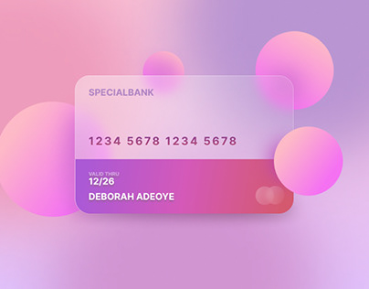 Credit card, ui design