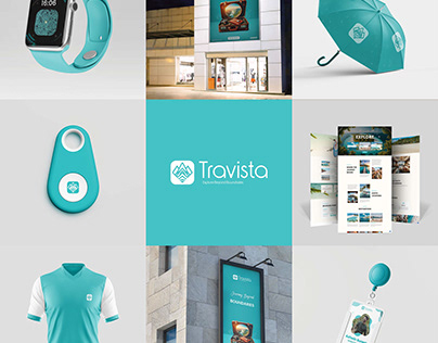 Travel agency branding concept TRAVISTA