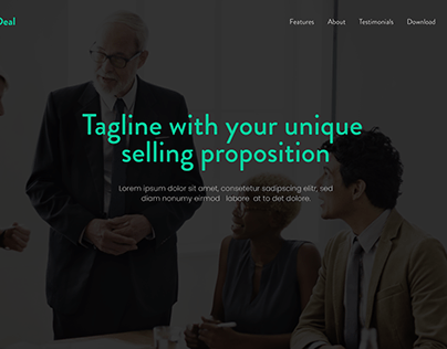 Deal company landing page