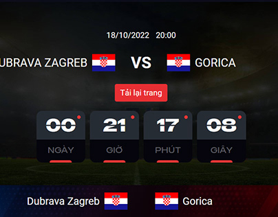 Trực tiếp Dubrava Zagreb vs Gorica ngày 18/10/2022