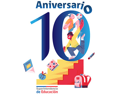 Afiche de actividades de aniversario N10 de la SIE