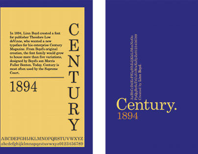 Century Typographic Poster