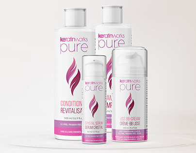 Packaging design for a Pure line by KeratinWorks