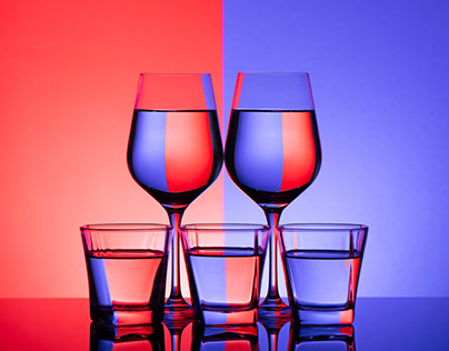 Glass refraction