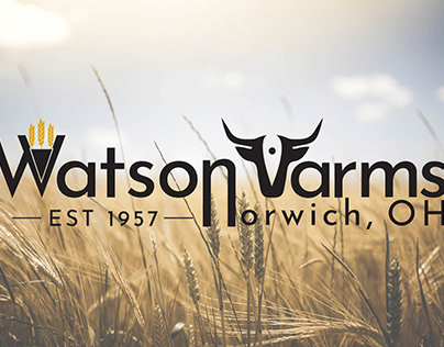 Watson Farms logo design