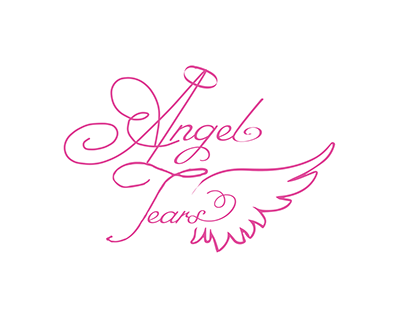 Angel Tears Typography Logo