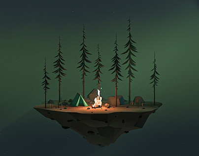 Floating pines