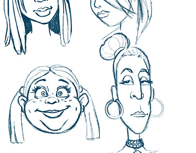 Character Sketches: More Gals