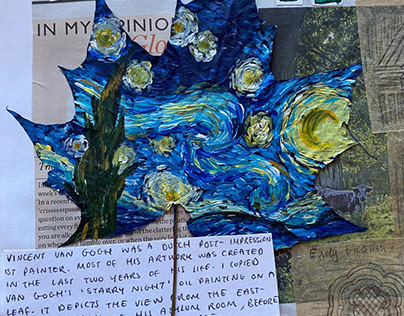 Van Gogh Leaf Painting