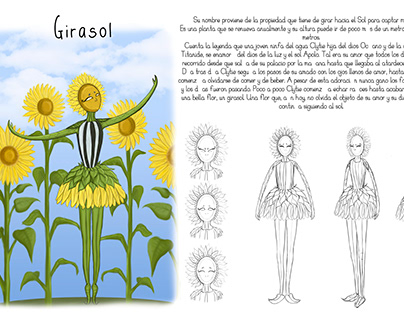 Diseño de Personaje fitomorfo "GIRASOL"